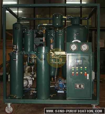 3000L/H 50kw Dehydration Vacuum Lube Oil Purifier With Double Stage