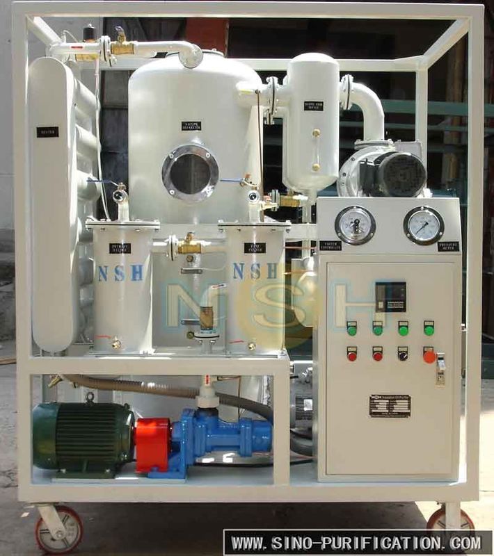 Double-Stage Vacuum Oil Purifier Insulating Fluid Dehydration Degassing Filtration System
