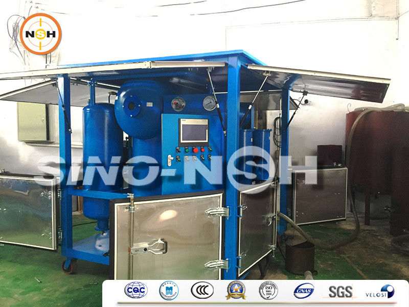 Transformer Oil Filtration Machine with 1800 ~18000 Liters/Hour Flow Rate, ≤1μm Filtration Precision, and ≤3 PPM Water Content