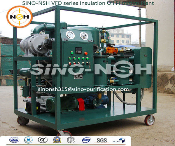 Sino-NSH VFD-Series Vacuum Insulation Oil Purifier Transformer Fluid Dehydration Treatment System