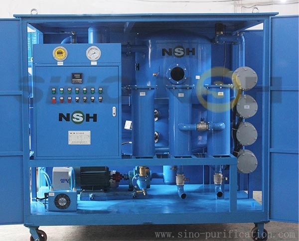 Double-Stage Vacuum Transformer Insulation Oil Purifier Dielectric Fluid Treatment Machine