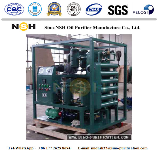 Vacuum Transformer Oil Filtration Machine 300L / Min Double Stage