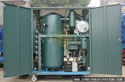 Ein Doppelstufen-Vakuumölreiniger der VFD-Serie für Transformatoröl, der in der Lage ist, 3000 Liter pro Stunde zu reinigen.